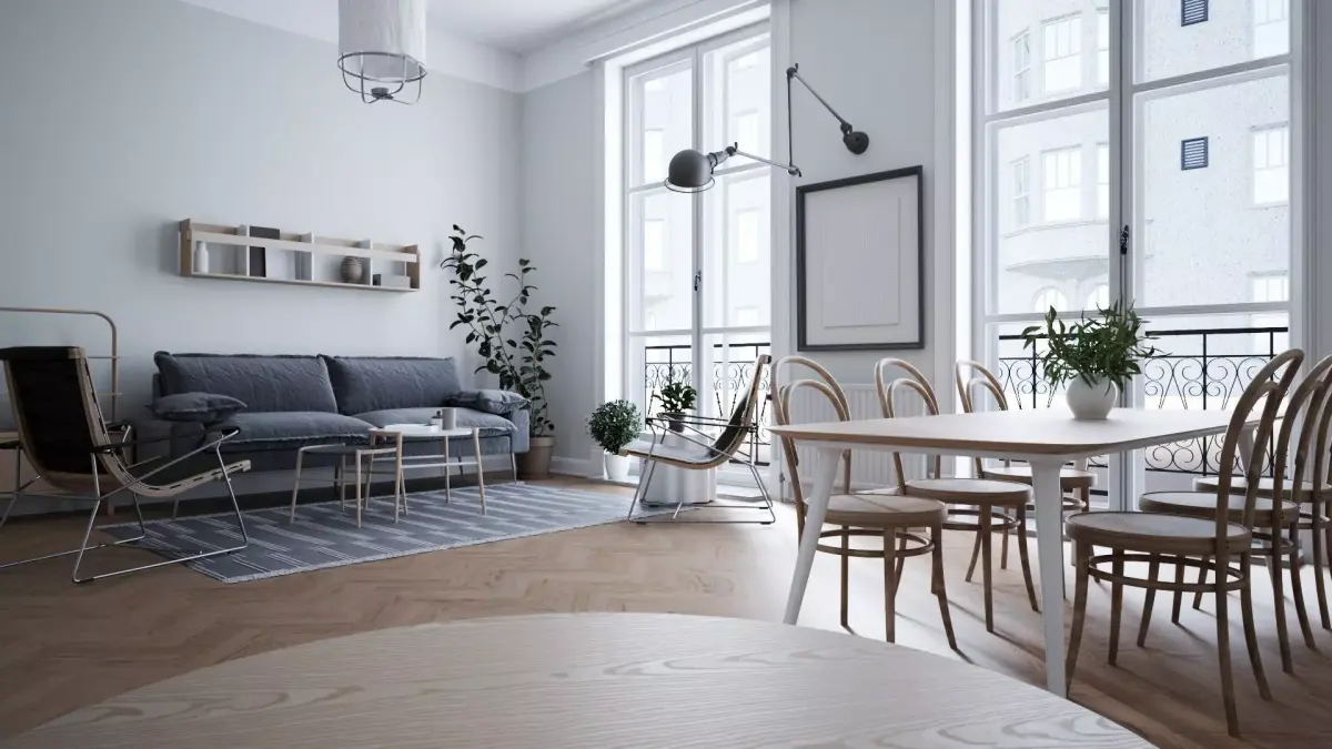 CA - Scandinavian interior scene V-Ray 6 3D model