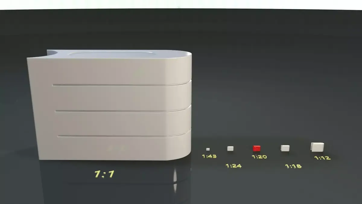 Tecpro Barrier 3D Print 1 is to 20 scale model 3D print model