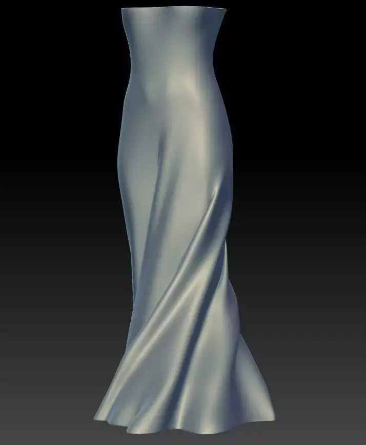 Turn around Dress vase base V2 3D print model