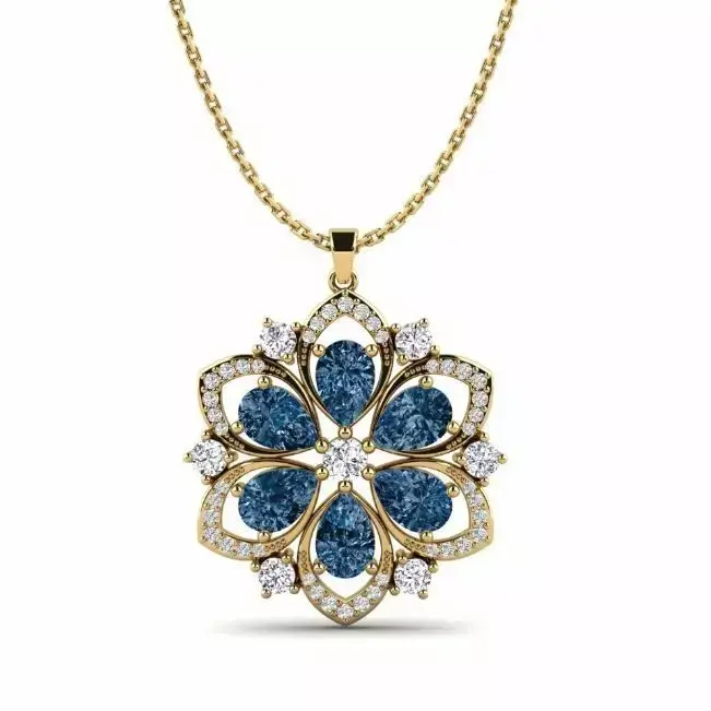 Women pendant necklace model 3D  3D print model