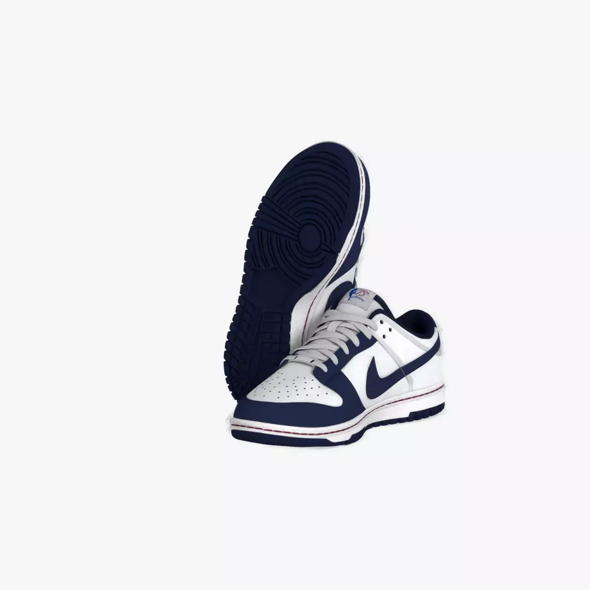NBA x Nike Dunk Low EMB Low-poly 3D model