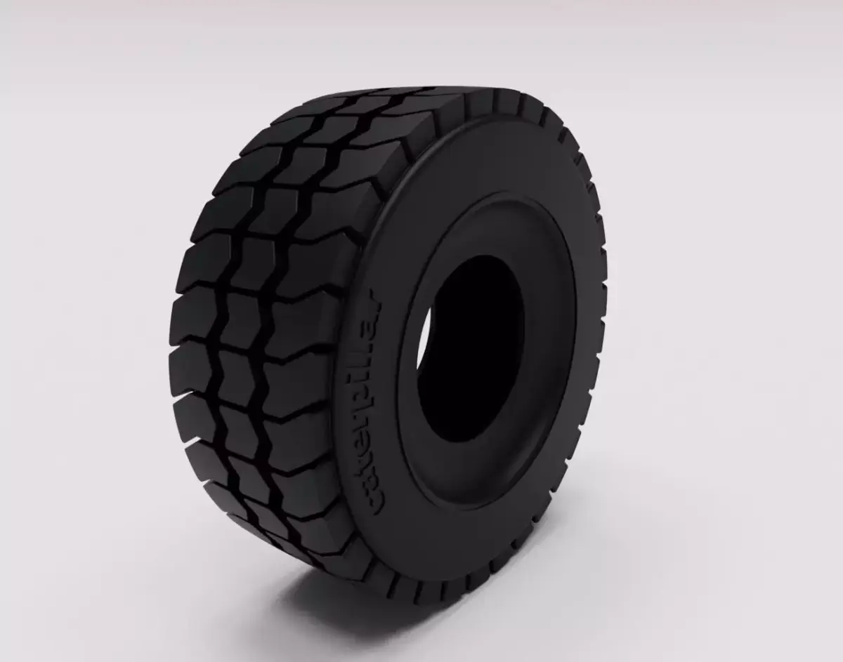 tyre loader dumper construction 3D model