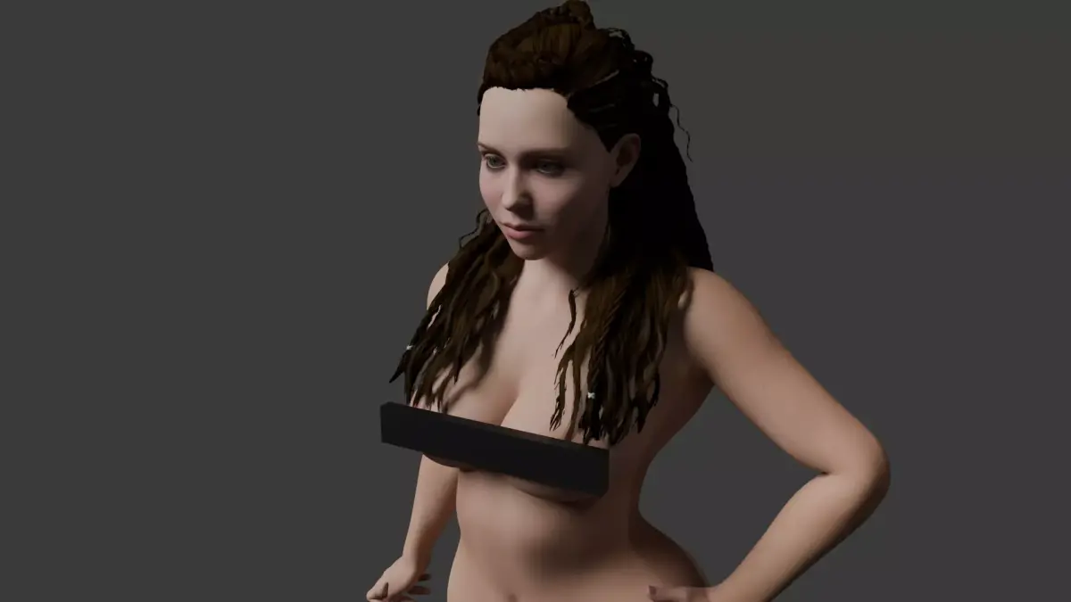 Ultra-Realistic Female Character - Fully Rigged and Game-Ready Low-poly 3D model