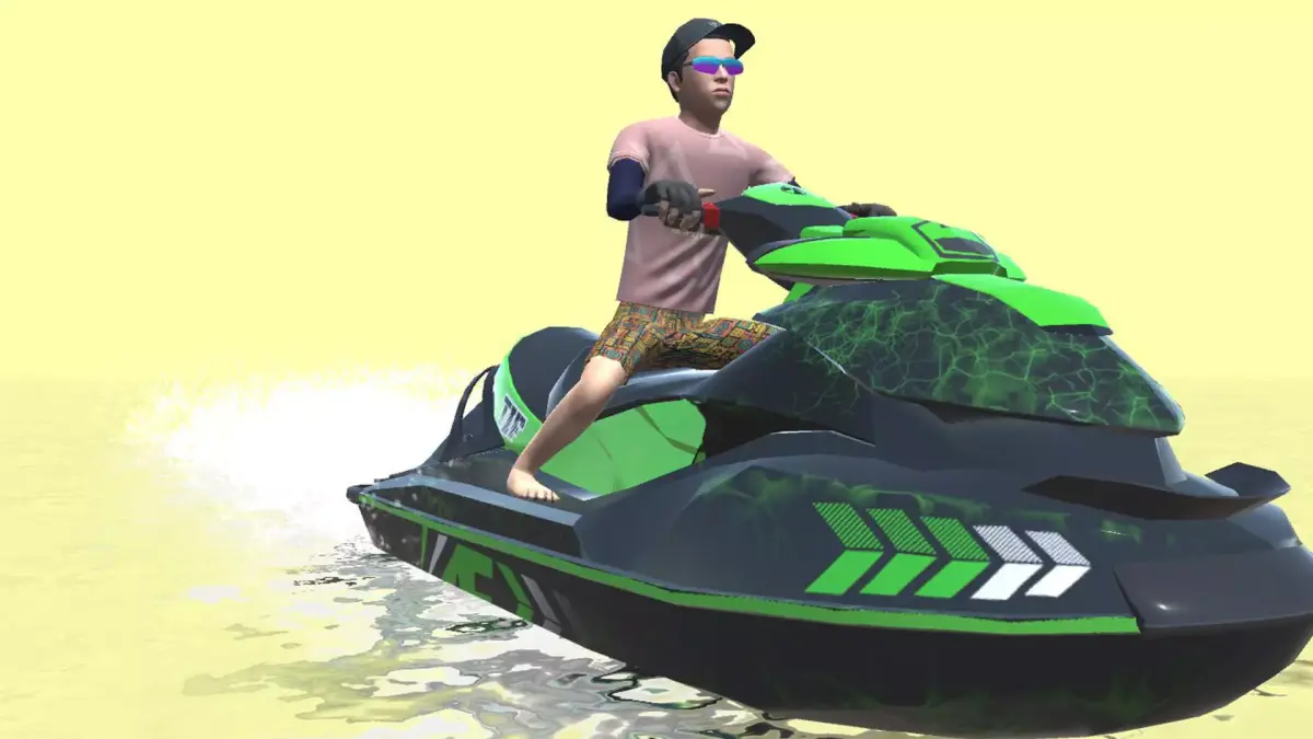 Boat Race Actions 3D model