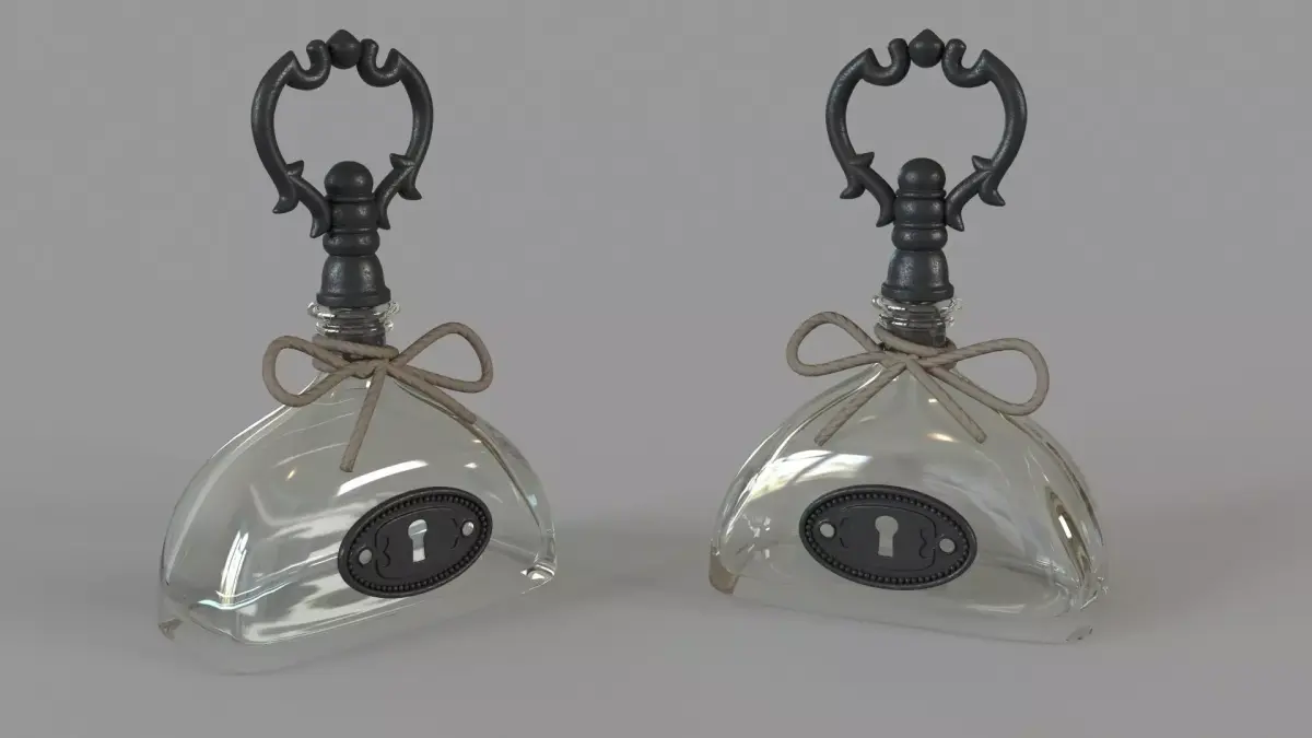 Kensal Key Handle Decorative Bottle 3D model