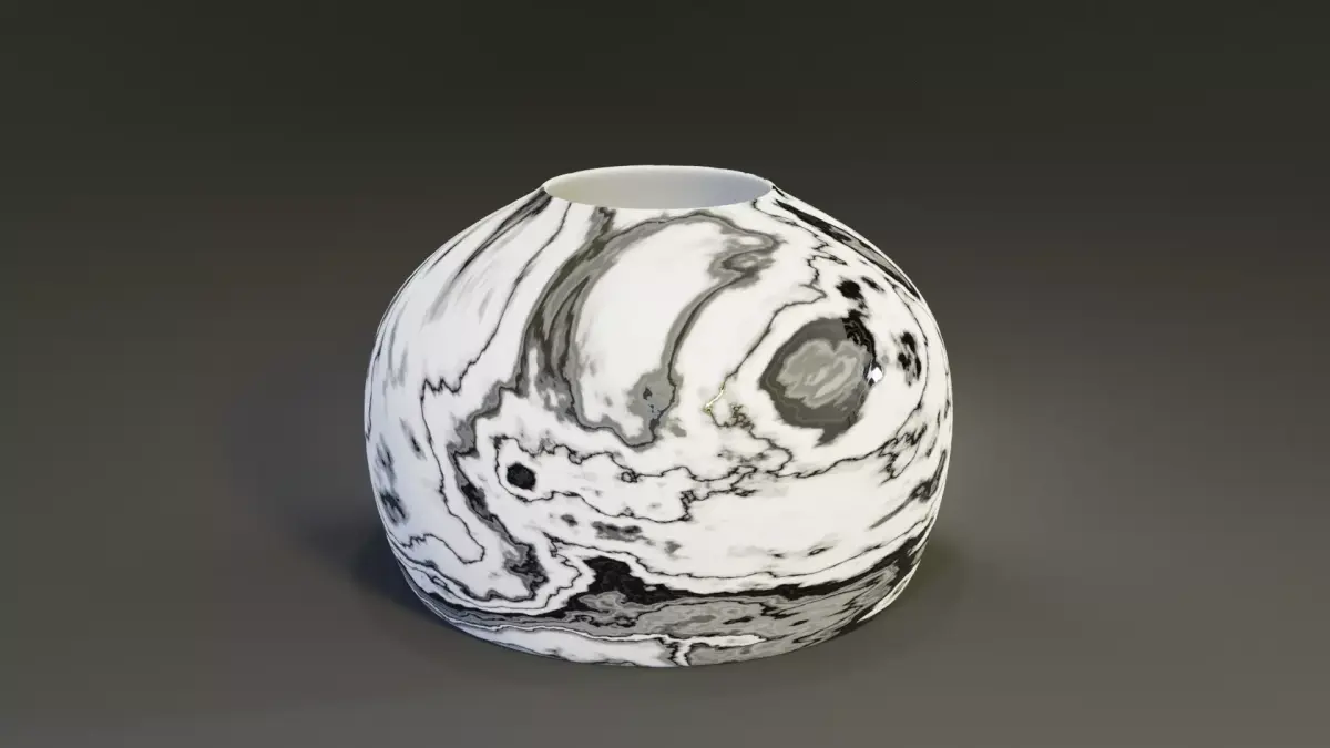 low poly vas marble vase Free low-poly 3D model