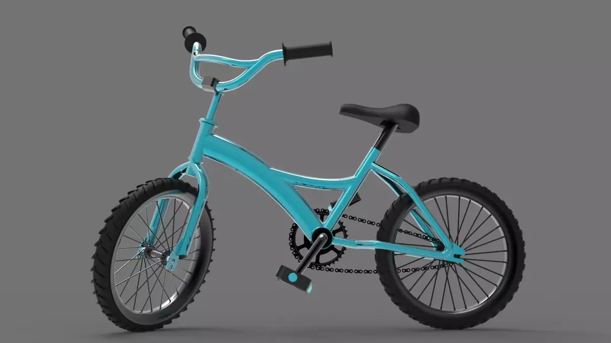 3D Bicycle 3D model