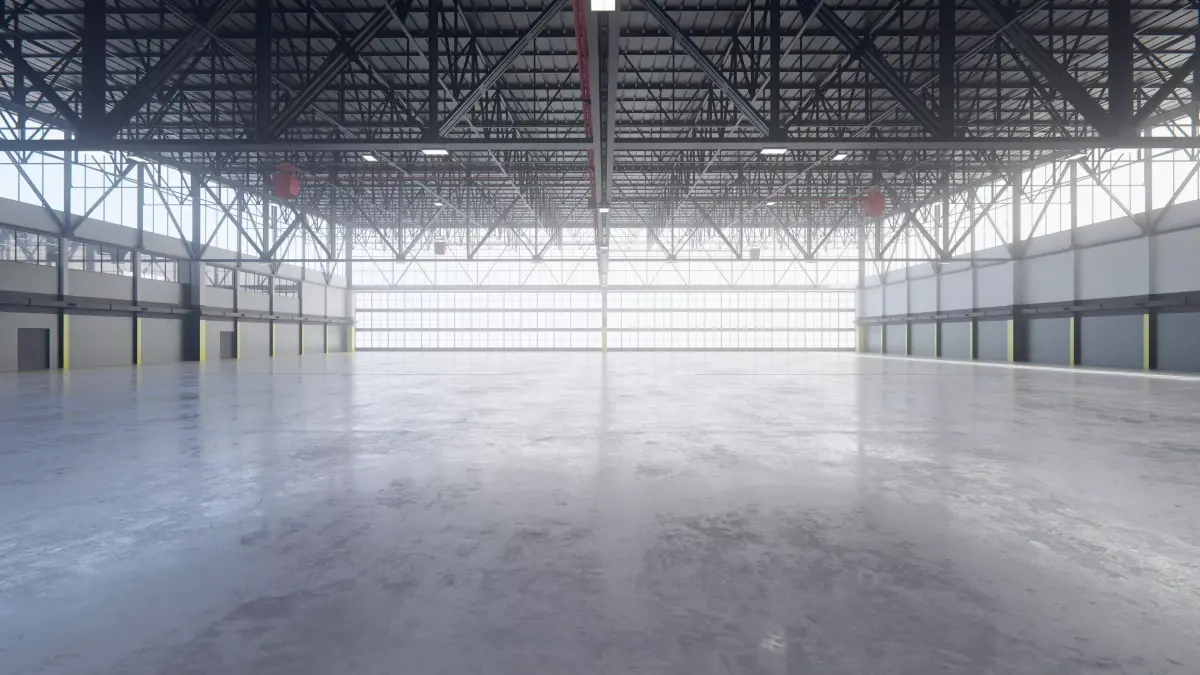 Airplane Hangar Interior 12 Low-poly 3D model