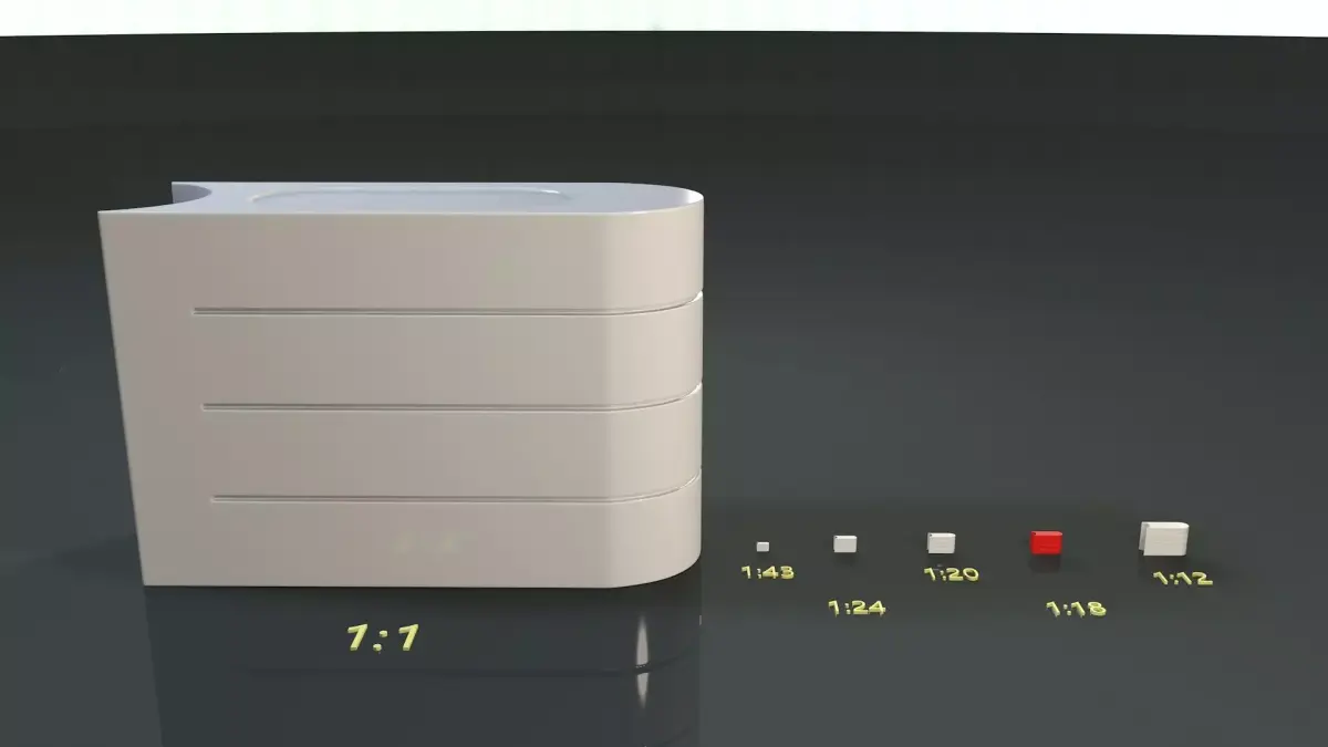Tecpro Barrier 3D Print 1 is to 18 scale model 3D print model