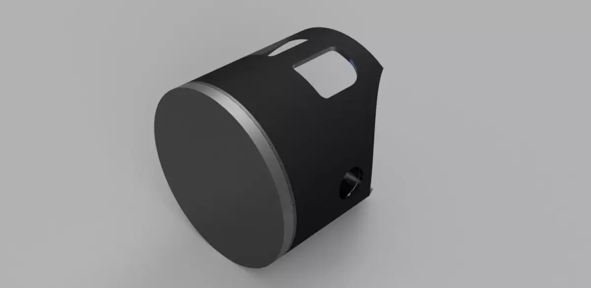 Piston front of camera Low-poly 3D model