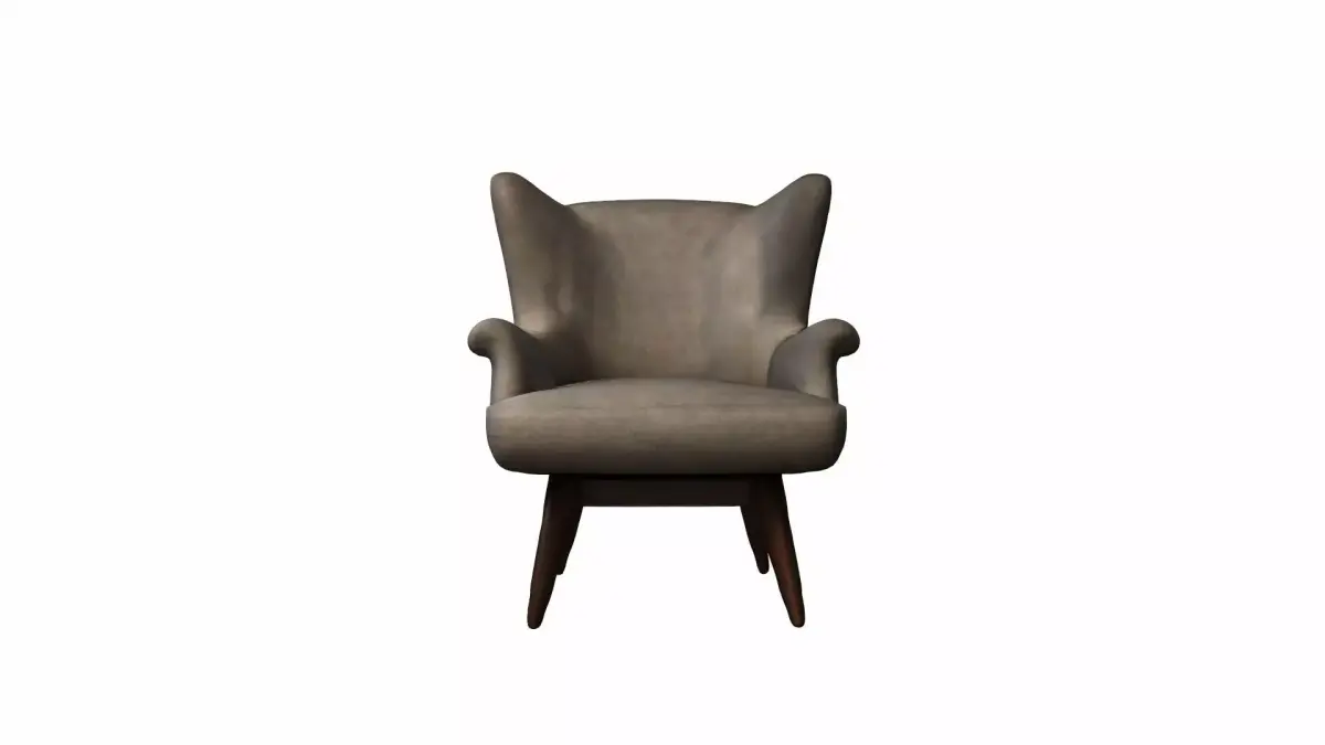 3d Model Stylish Room Interior With Comfortable Papasan Chair 3D model purchase