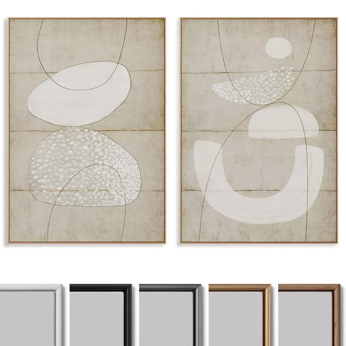 Abstract Painting Frame set 3D model 269