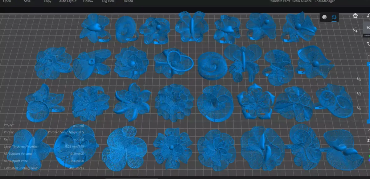 31 NEW FLOWERS RINGS RING HIGHT QUALITY JEWELERY 3D print model