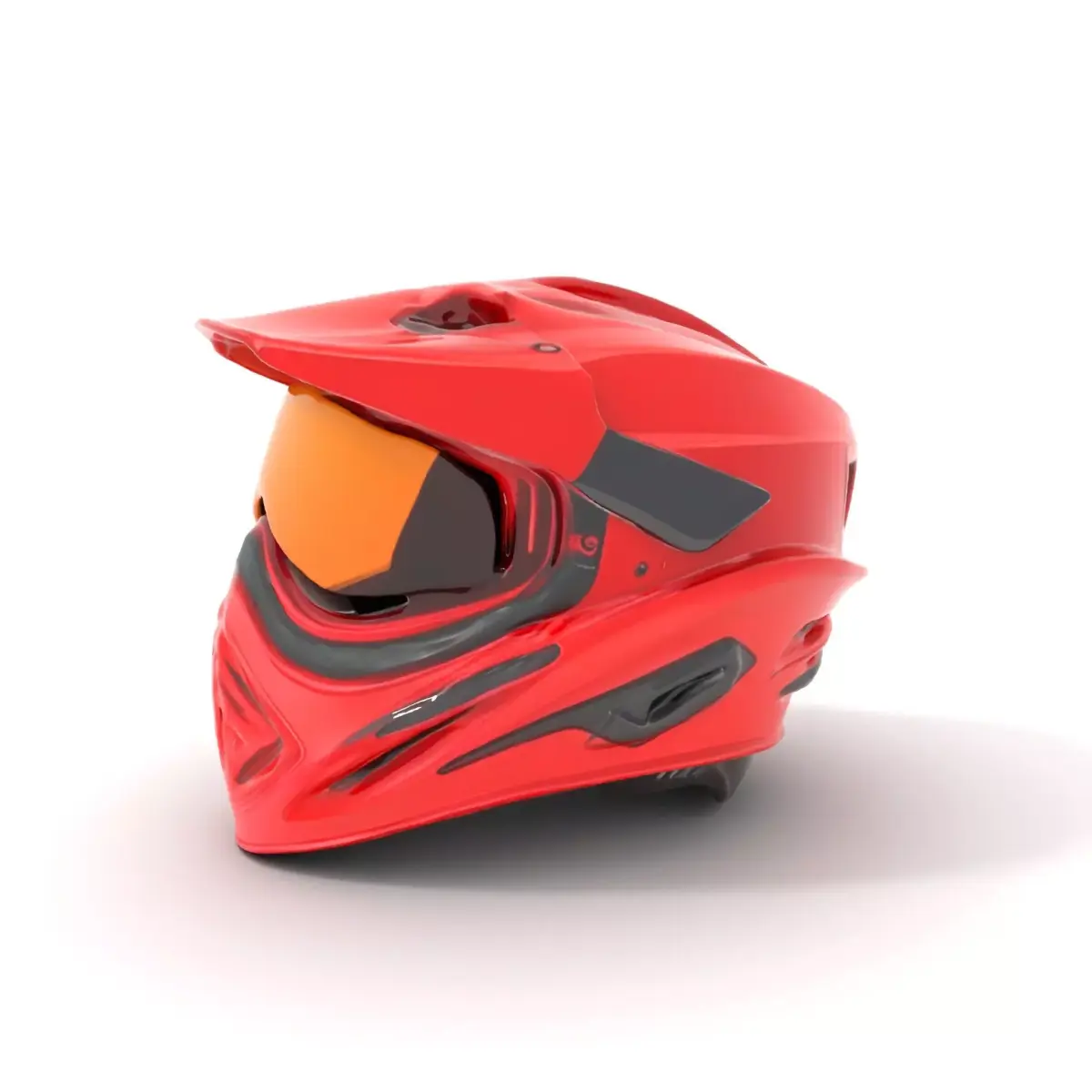 Red Racing Helmet model pack Low-poly 3D model