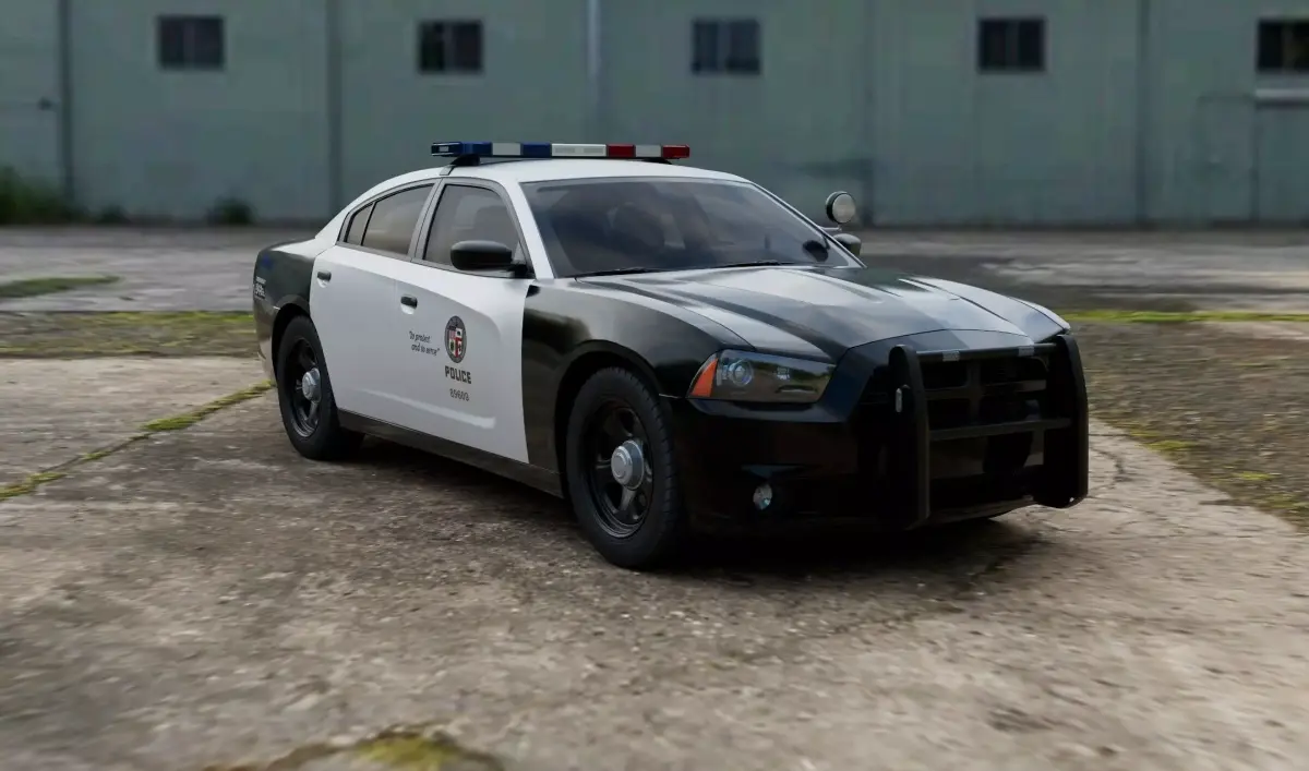 Police Car Dodge Charger LAPD 2011-2014 3D model