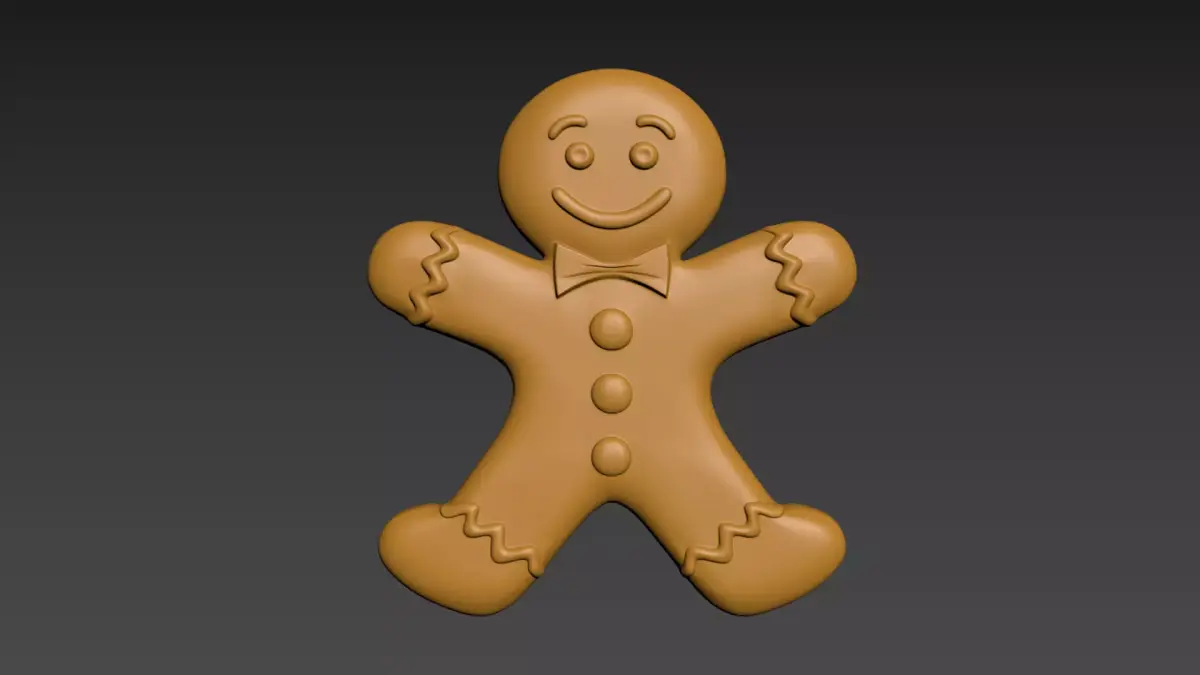 Gingerbread Man 3D print model purchase