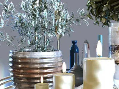 Decoration Set 025 Low-poly 3D model