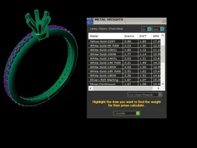 Engagement full diamond ring  3D print model
