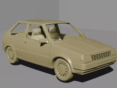 Classic Hatchback Car 3D Print Ready STL  3D print model