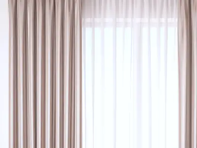 Set 95 Curtains 3D model