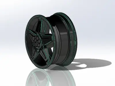 Rim 3D model teflon cup 3D print model
