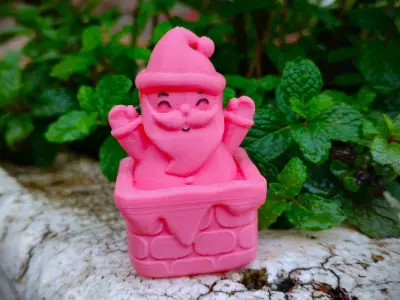 Christmas Special - Cute Santa stuck in Chimney 3D print model