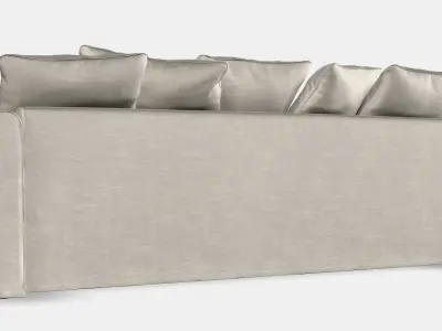 GRONLID Cover for 3-seat sofa Low-poly 3D model