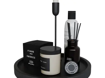 Decorative bathroom set 5 3D model