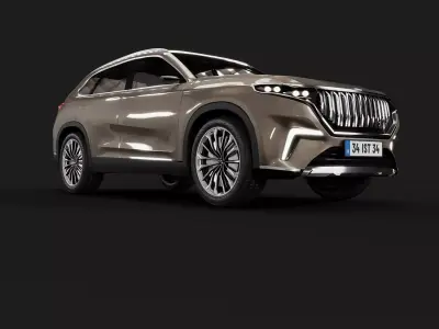 Togg T10x 3D Suv Model 3D model