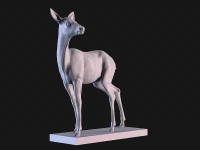 Deer Statue 3D print model
