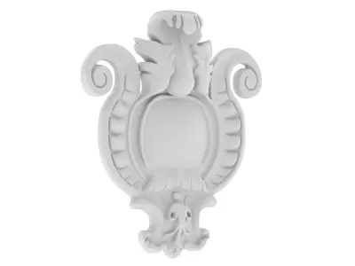 Cartouche Ornament 002  3D model