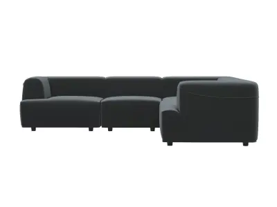 Darren Sectional Set-Smokescreen 3D model