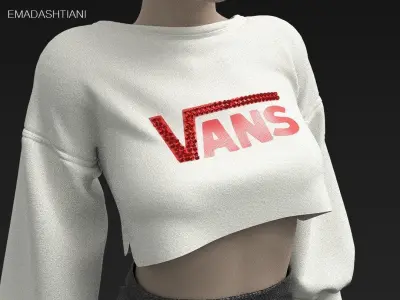 Street Style Girl N1  47  CLO3D ZPRJ FBX OBJ MTL 3D model