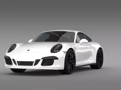 Porsche 911 Carrera 4 GTS Coupe 991 2015 3D model