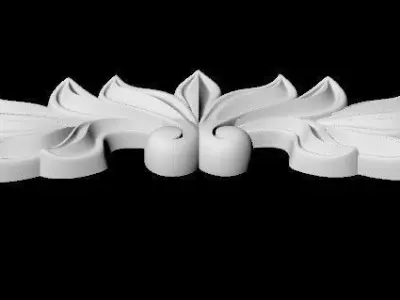 Central decor ornament for furniture 3D model 559