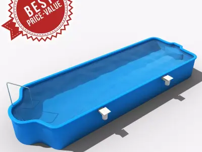 Bear swimming pool 3D model