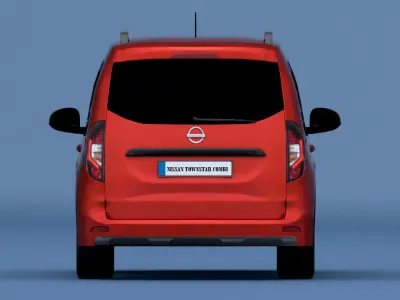 Nissan Townstar Combi 2022  Low-poly 3D model