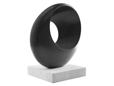 Abstract stone sculpture 3D model