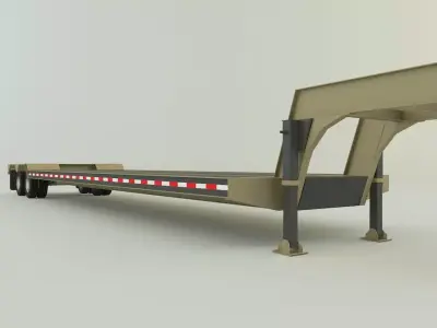 LowBoy Trailer 3D model