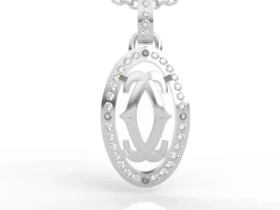 Cameo Style Diamond Jewelry 3D Model Elegant Mastery 3D print model