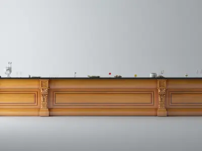 Bar table counter 3D model