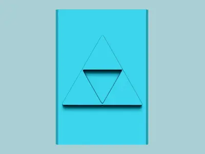 Stamp 103 - Zelda Triforce - Fondant Decoration Maker Toy 3D print model