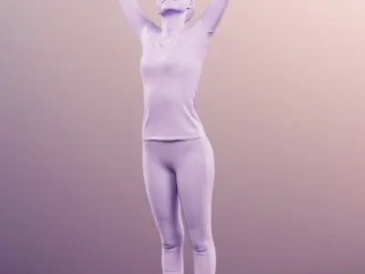 Aylin 11895 - Sport Woman Feel Good Victory Pose 3D model