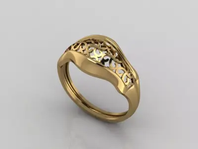 Women Plain Ring Ready STL 3DM Models Womens Rings 3D models 3D print model