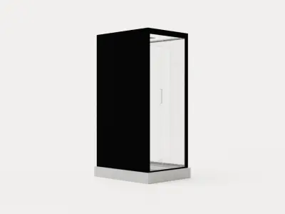 Styrsvik Shower Cubicle 215 Cm Low-poly 3D model