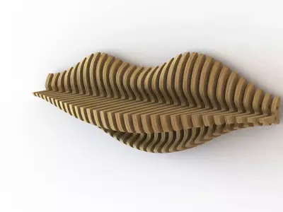 Parametric Wall Shelf Stand 3D model