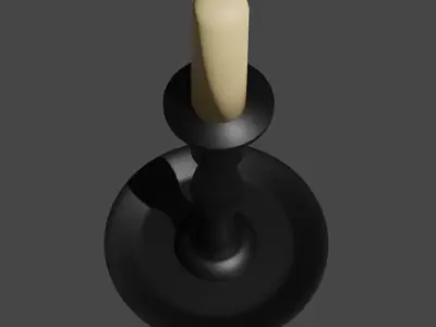 Simple Candle 3D model