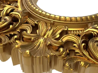 carved frame 3D model 47