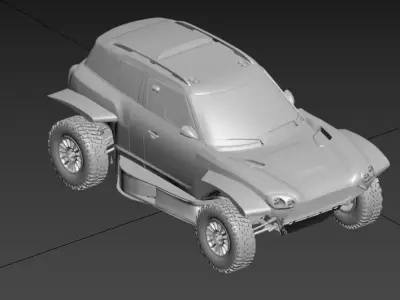 MINI John Cooper Works Rally Plus Dakar 3D print model