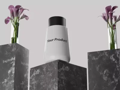 Realistic 3D Product Mockup Environment Free low-poly 3D model